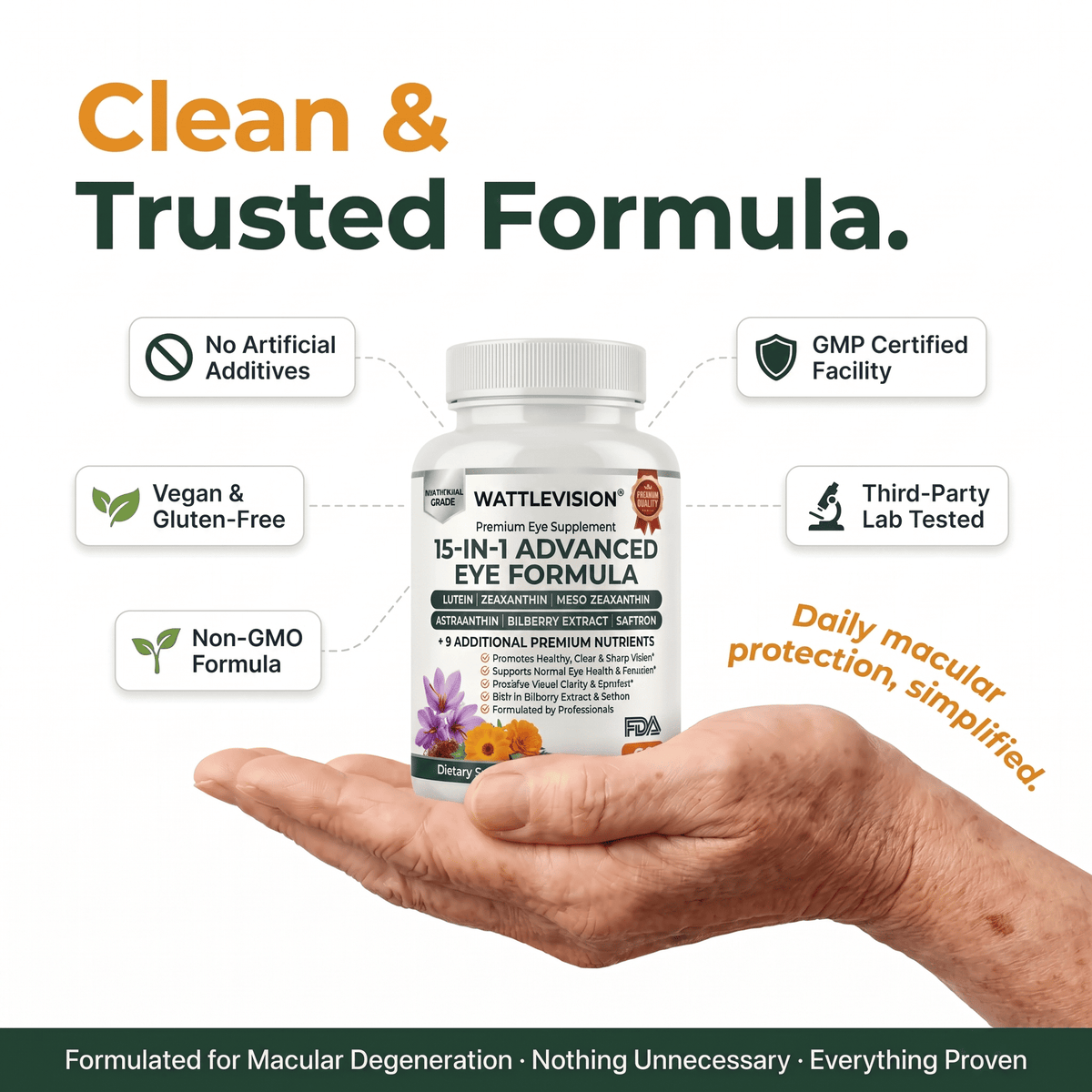 Wattle Vision 15-in-1 Advanced Eye Formula