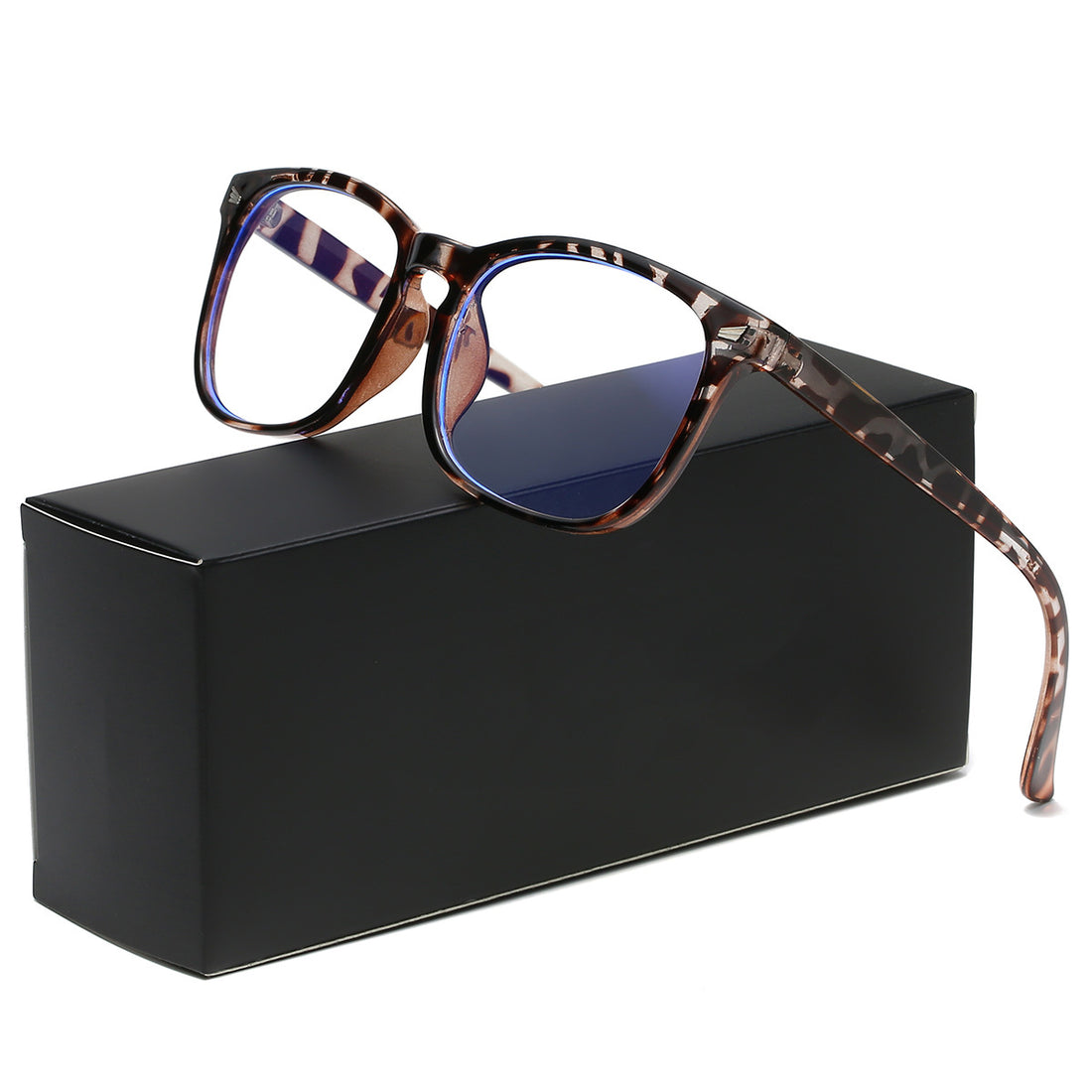 Leopard night glasses on gift box