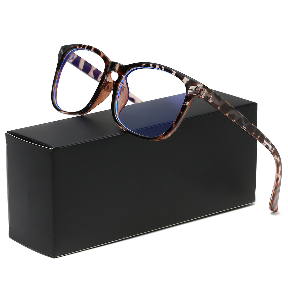 Leopard night glasses on gift box